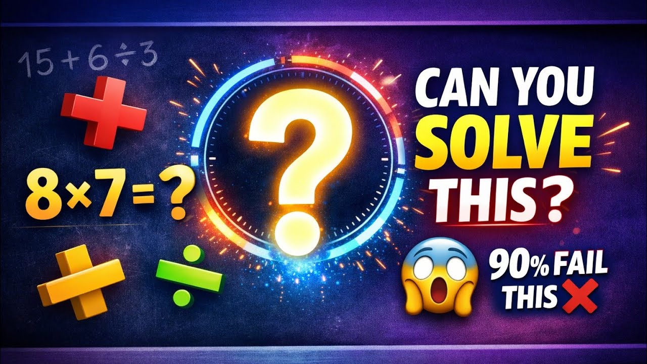 🔴LIVE- 90% FAIL IN IQ TEST 😱😱😱|| KYA AAP KAR PAAYE ??