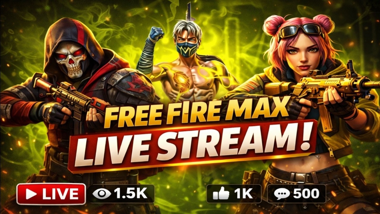 🔴LIVE 🔴FREE FIRE LIVE #freefire #freefiremax  #live  #shortslive