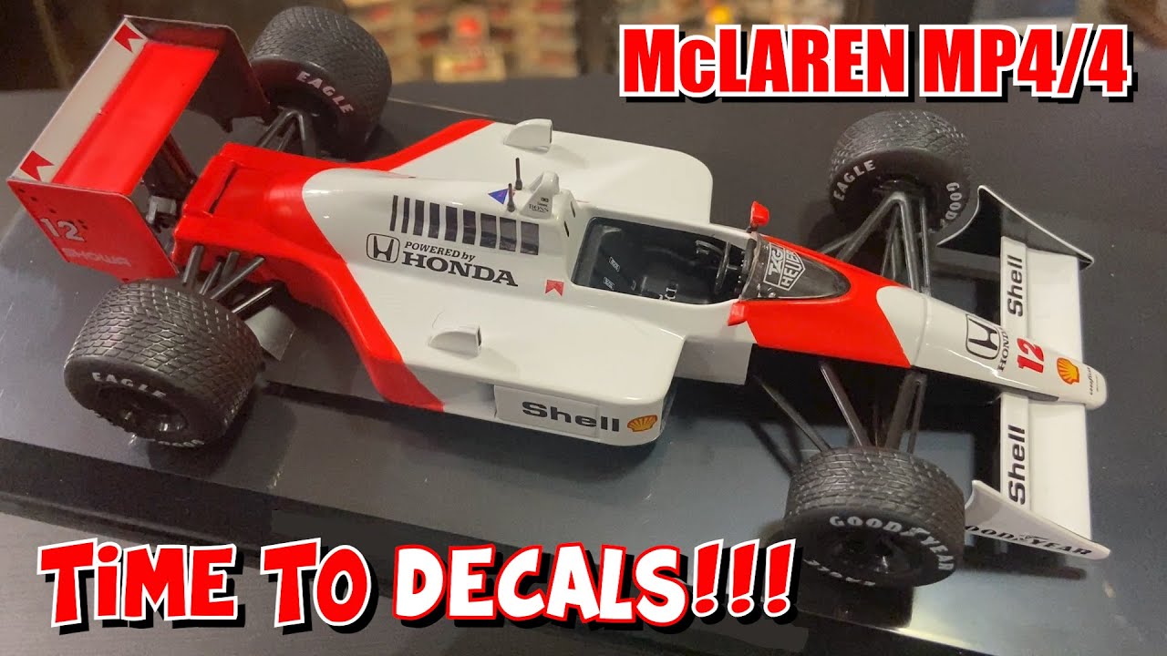 McLAREN MP4/4 1/24 - AYRTON SENNA 1988 - APPLICHIAMO le DECALS!