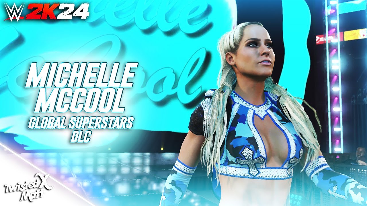 WWE 2K24: Michelle McCool Entrance, Signatures & Finishers (Global Superstars DLC)