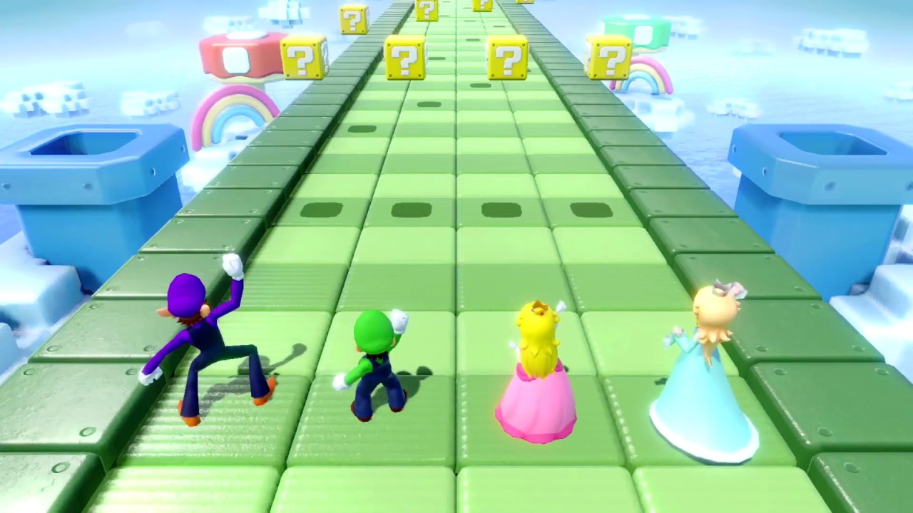 Super Mario Party - All Rhythm Minigames (Waluigi Gameplay)