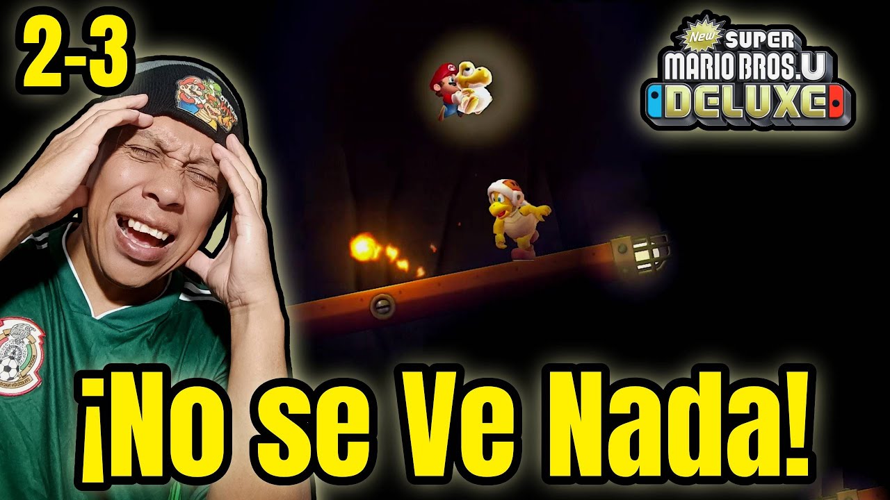🌑 Nivel Oscuro y Peligroso – 2-3 Esta Gruta Está que Arde | Todas las Monedas NSMBU Delux