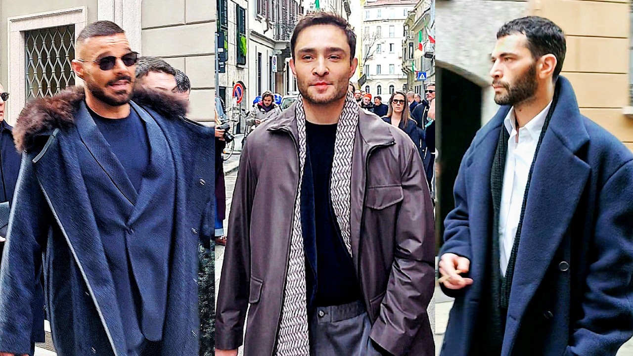 Men's Street Style, Outfit Ideas. Men's Fashion Week 2026, Milan.