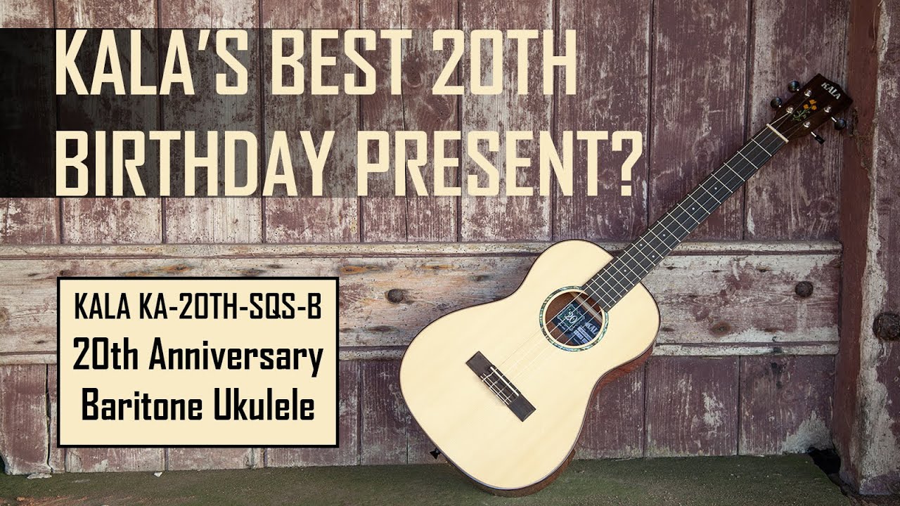 Посмотрите демо-версию KA 20TH-SQS-B 20th Anniversary Baritone Ukulele