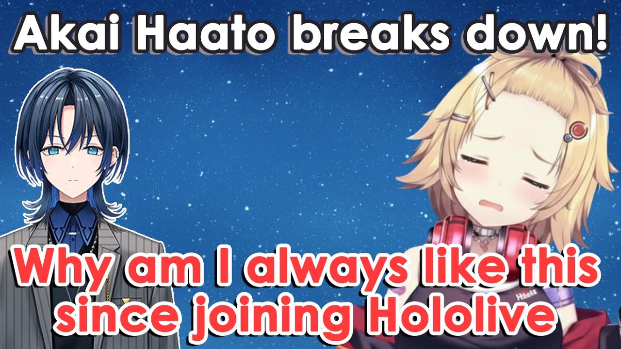 Akai Haato Gets Emotional Over Ao-kun's Graduation