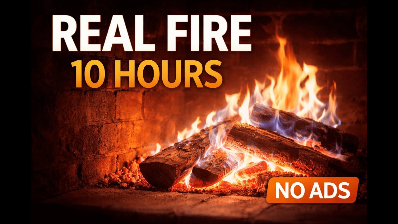 Real Fire 🔥 10 Hours | No Ads | Vertical Video