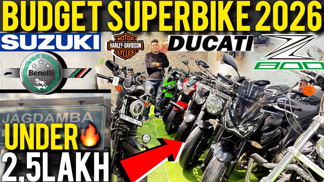 Cheap Second hand Superbikes collection Benelli 600i Kawasaki Z800 Harley iron 883 Ducati 821 Suzuki