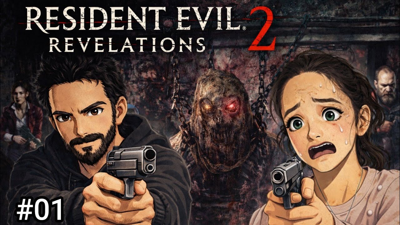 Resident evil Révélation 2 - EP 1 - [PS4]  COOP Couple @HUNK_TTV & @marina34530 