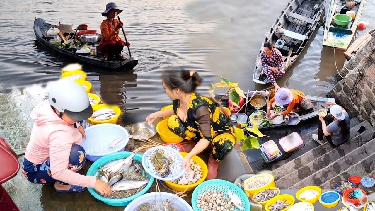 Chợ Châu Đốc – Bún Cá Ghe Sông Hậu, Nhiều Đặc Sản Mắm Ngon Nức Tiếng Miền Tây An giang