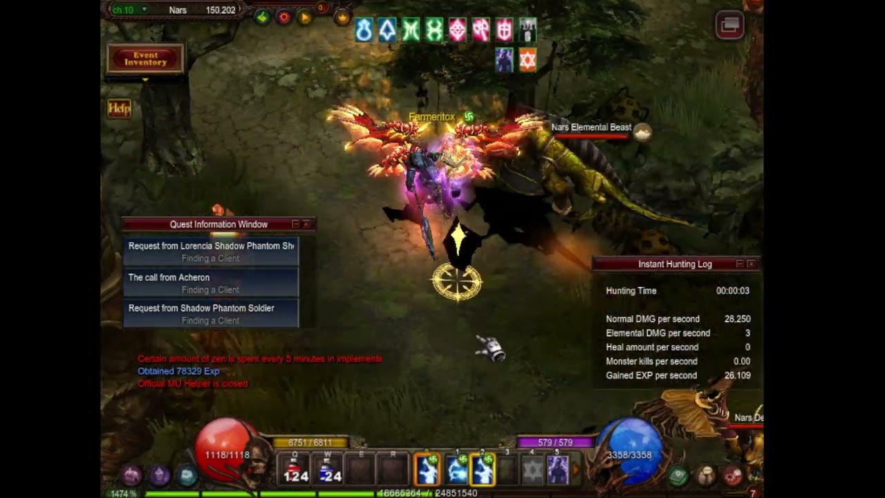 HACK o BUG? - Speed Server Mu Online - GMO