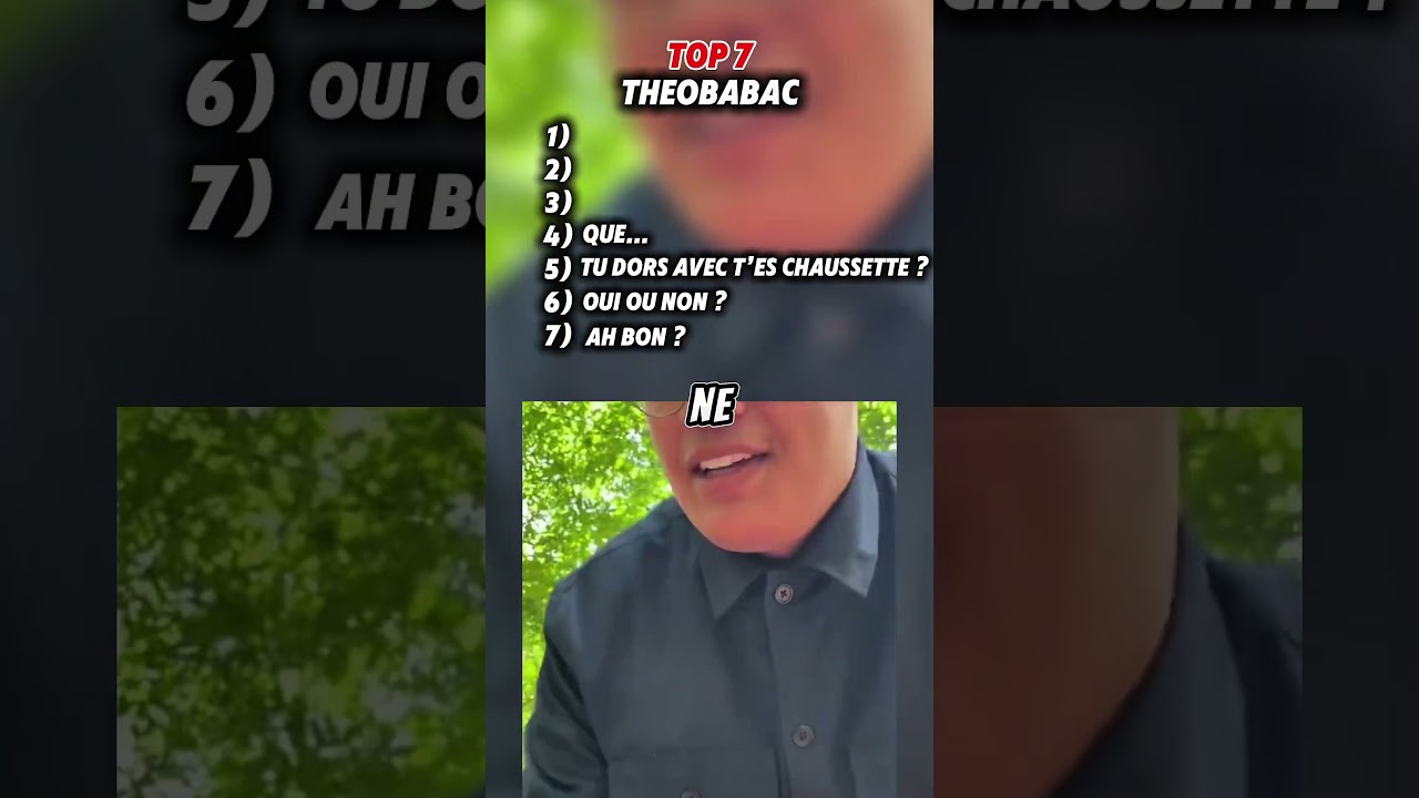 Top 7 des meilleurs moments de @theobabac 🤣🤣 