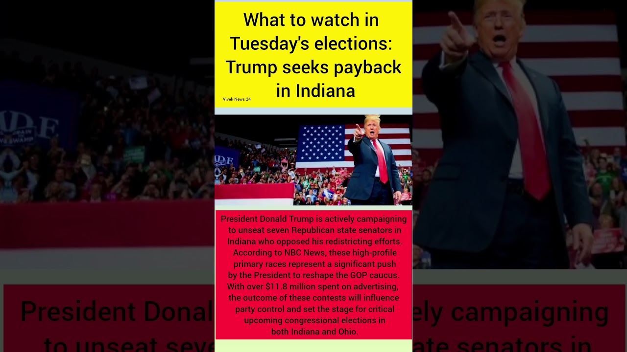 Trump&rsquo;s Indiana Showdown 🇺🇸 | High-Stakes Primary Battle Could Reshape GOP! #news
