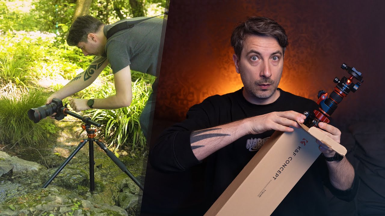 K&F Concept Horizontal Tripod T254A7+BH 28L UNBOXING