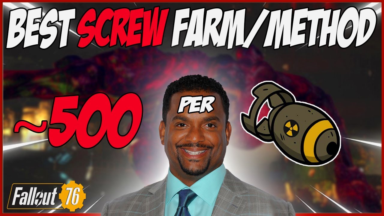 The BEST Screw Farming Method! ( 500/nuke ) Fallout 76