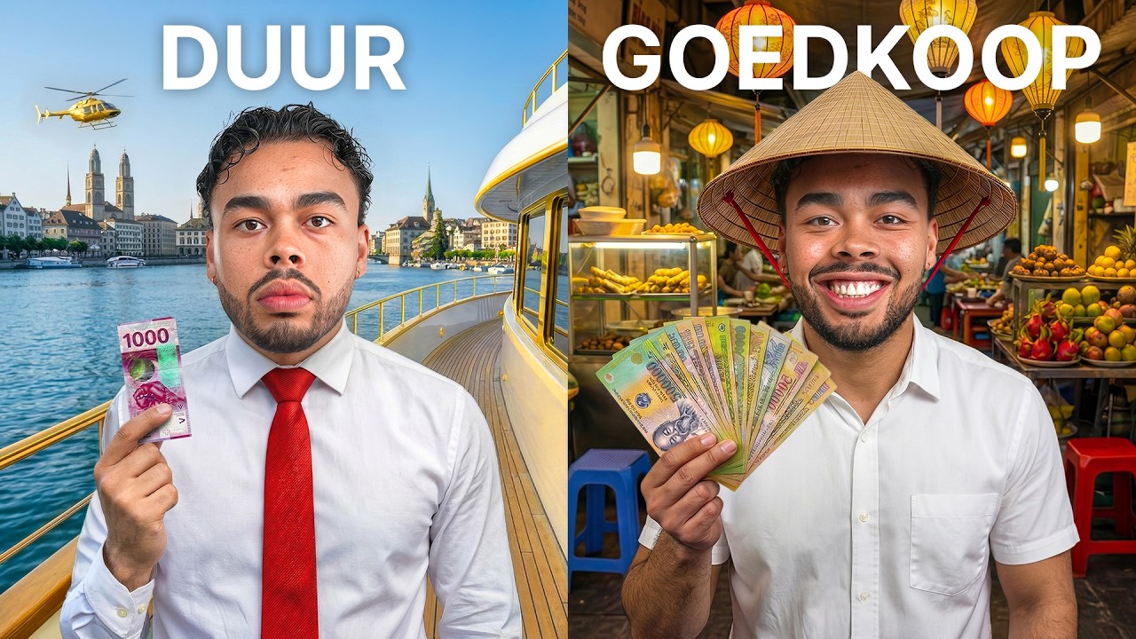 &euro;1000 in Goedkoopste Vs. Duurste Stad Ter Wereld!