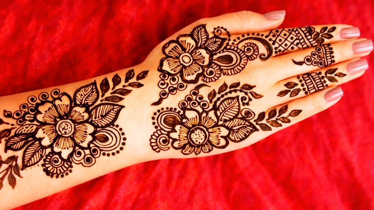 live trending floral mehendi design | viral mehendi design |
