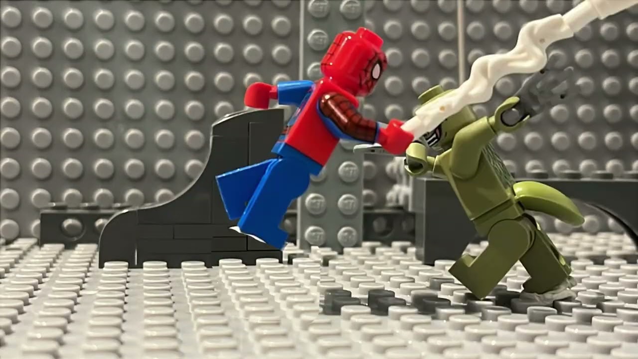 Spider-Man vs Lizard | Short LEGO Stop-Motion #legoanimation #legostopmotion #marvelanimation 