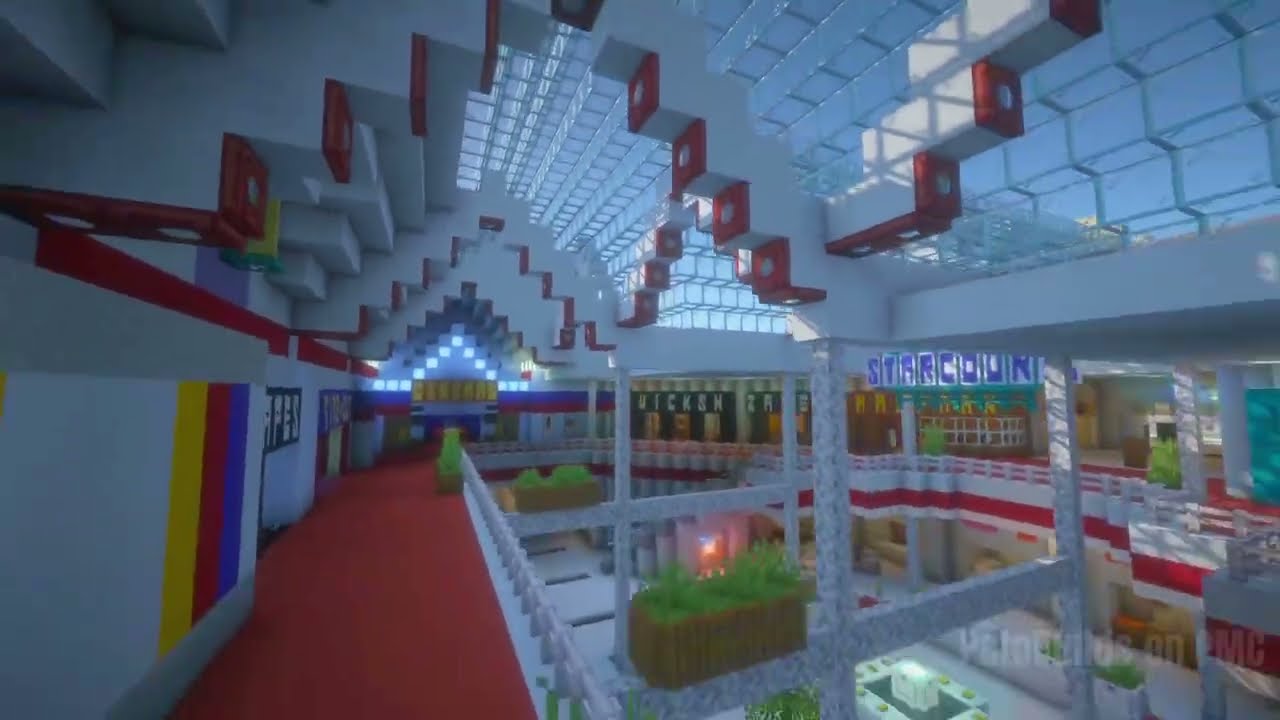I Built Starcourt Mall from Stranger Things Inside Minecraft! [DOWNLOAD]
