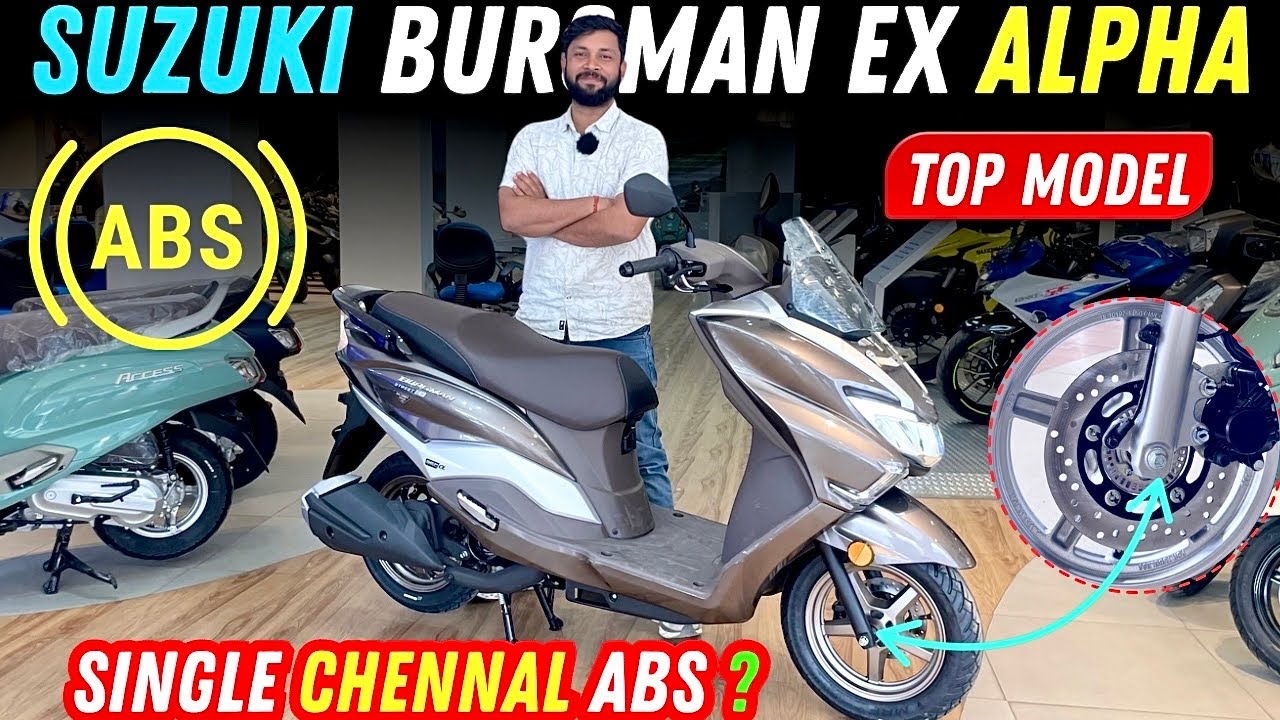 New 2026 Suzuki Burgman EX Alpha Top Model | Single Channel ABS Coming Soon