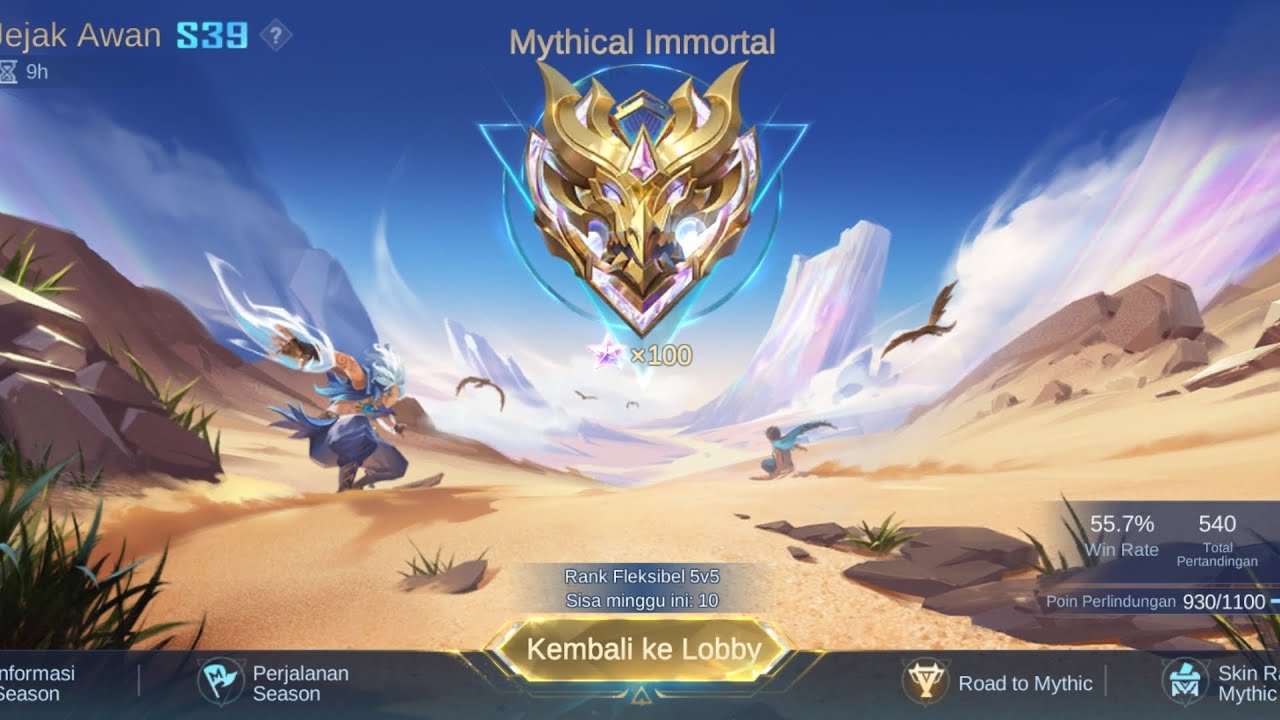 Gameplay Solo Mythical Immortal S39 #mobilelegends #mythicalimmortal #hanabi #soloplayer #s39 