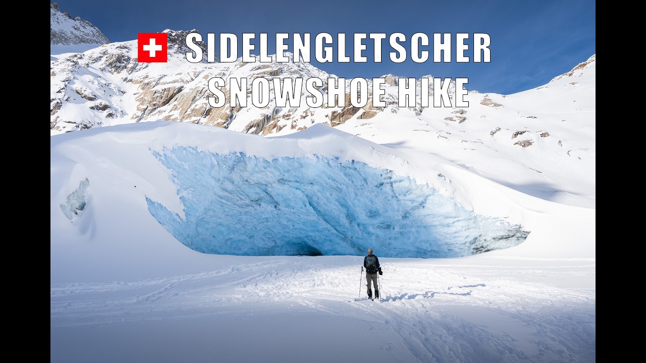 Sidelengletscher Snowshoe Hike – Snowshoeing to a Glacier Above the Furkapass