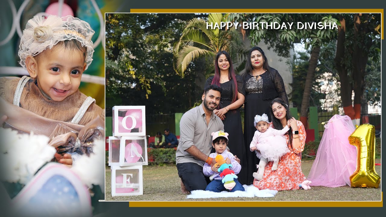 {DIVISHA TURNS ONE } BIRTHDAY SHOOT BY NEW TEJ CHHAYA STUDIO @happybirthdayofficial#birthday