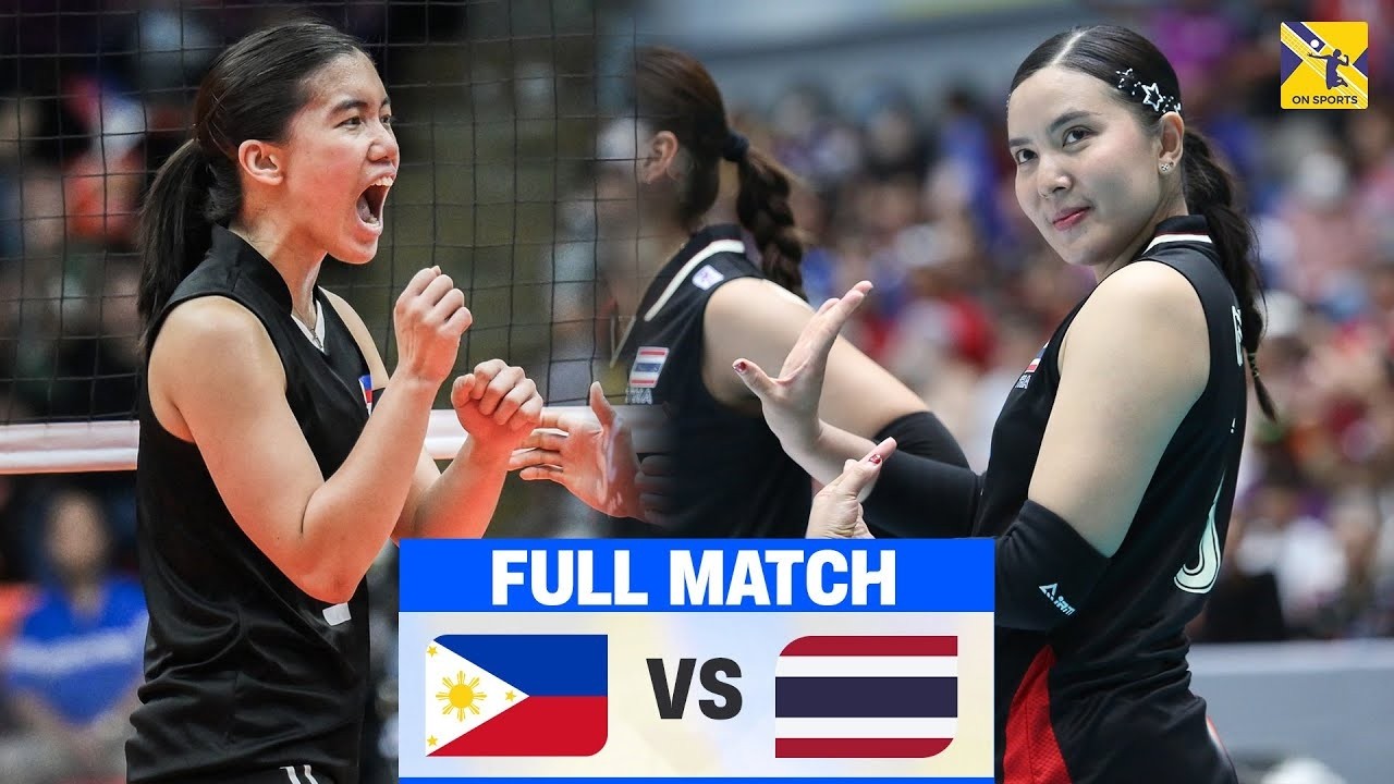 FULL HD | THAILAND vs. PHILIPPINES | Pornpun Guedpard phô diễn đẳng cấp chuyền hai trước De Guzman
