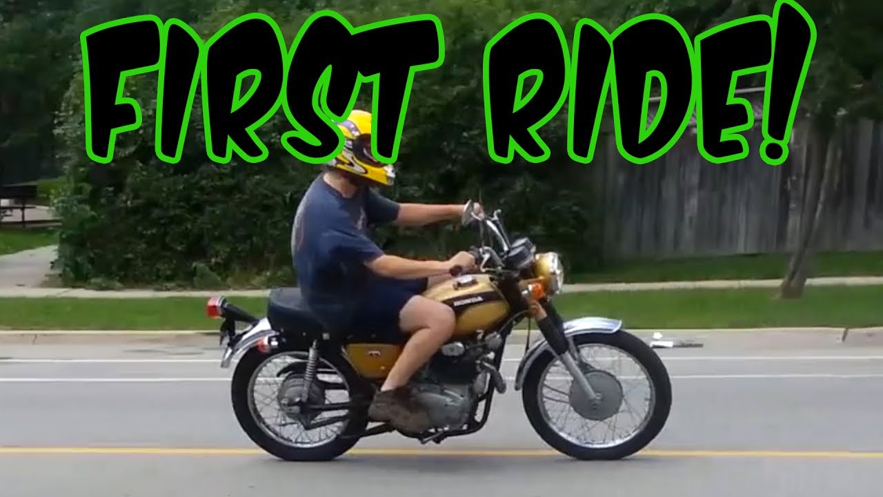 FIRST RIDE!!!! 1971 Honda CL350 Project - pt3
