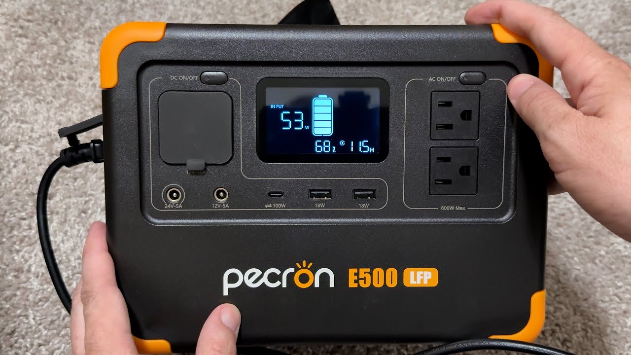PECRON E500LFP Portable Power Station 600W 576Wh