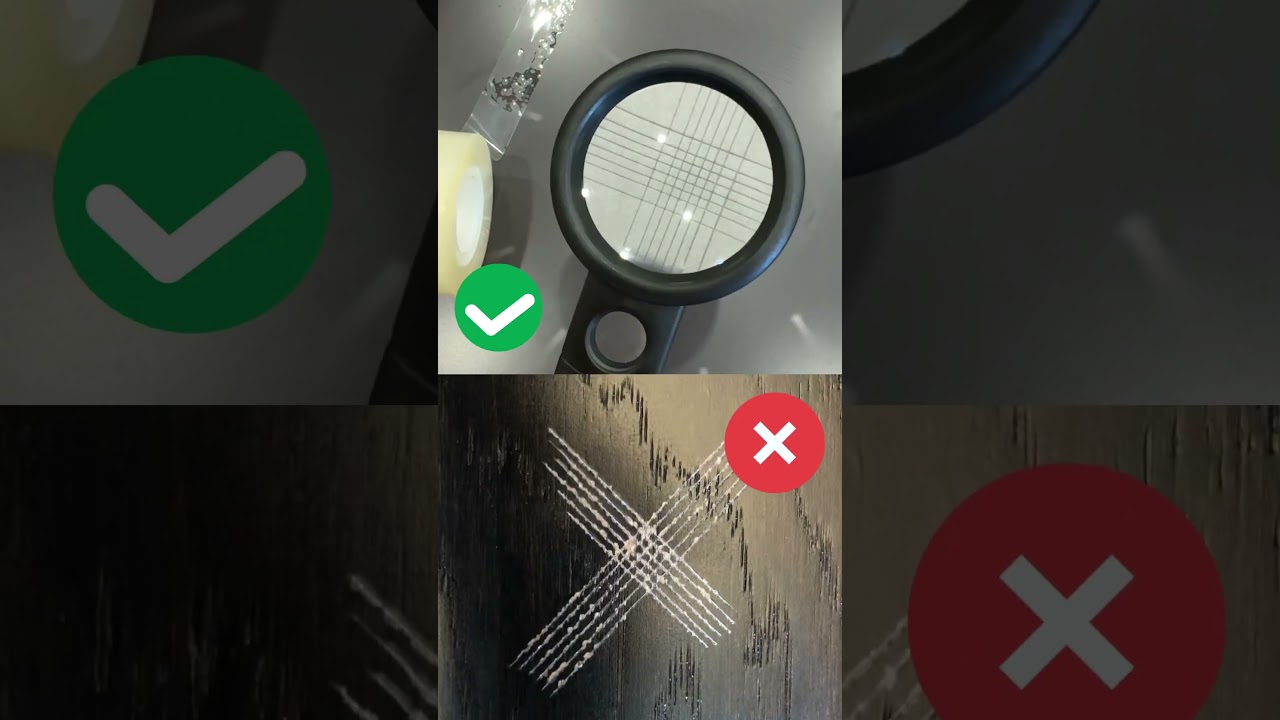 Cross hatch adhesion test