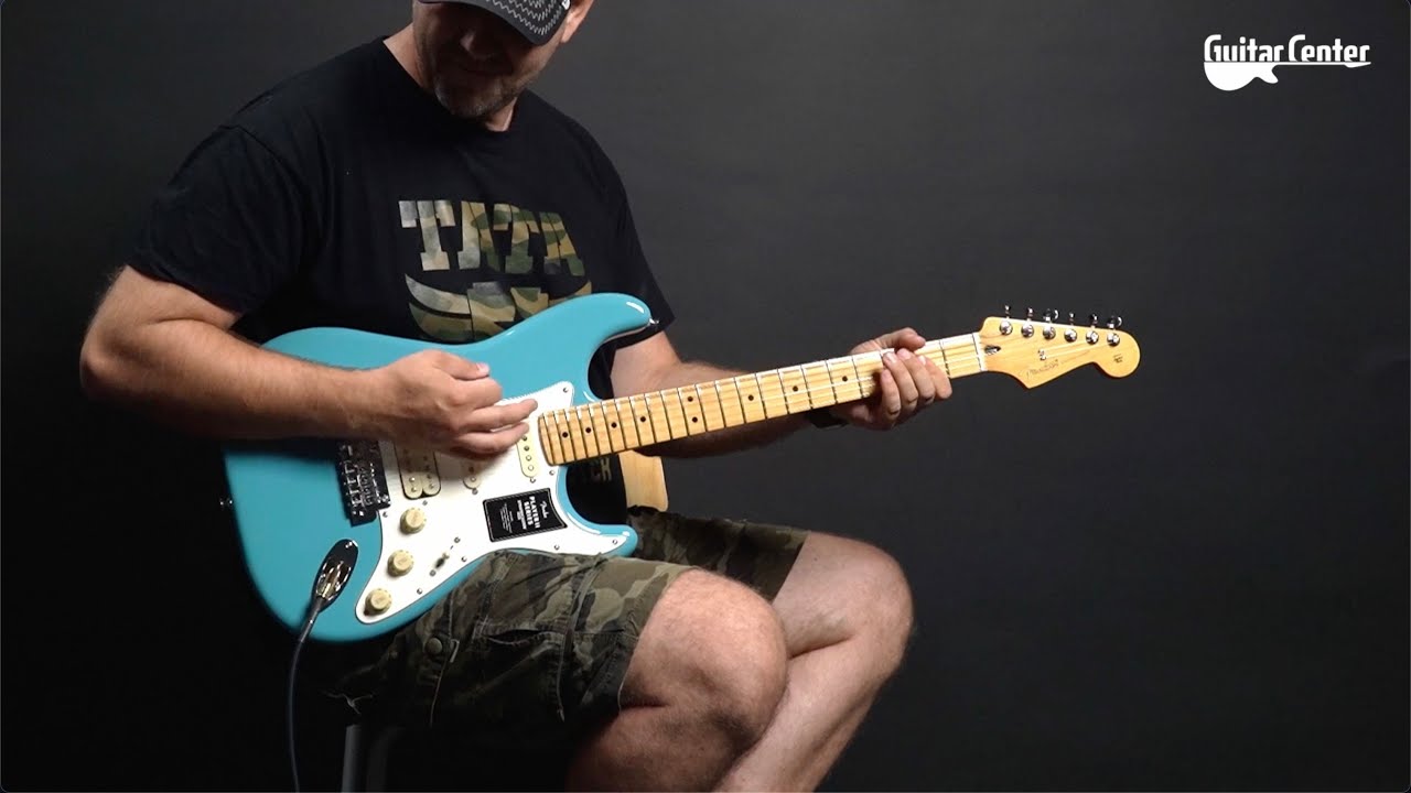 Niezawodny uniwersalny układ przetworników HSS w  Fender Player II Stratocaster MN AQB