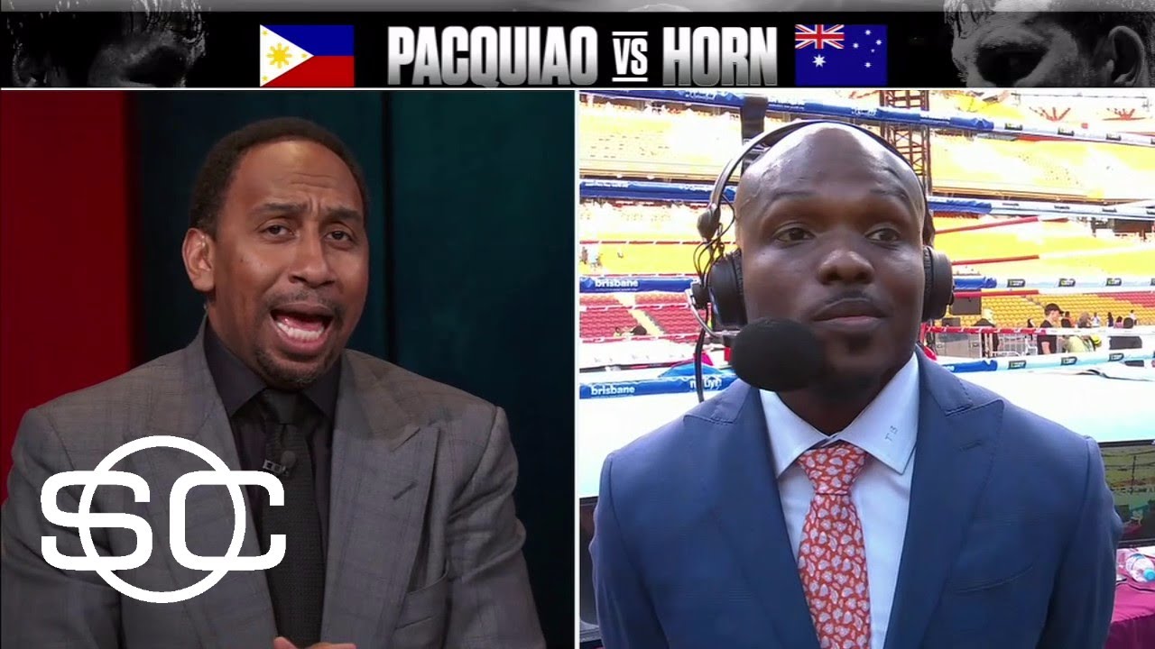 Stephen A., Bradley Jr. Can't See Eye-To-Eye On Pacquiao-Horn Fight | SportsCenter | ESPN