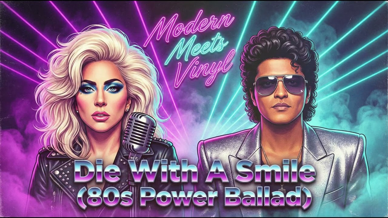 Die With A Smile - Lady Gaga & Bruno Mars (1980s Power Ballad Version)