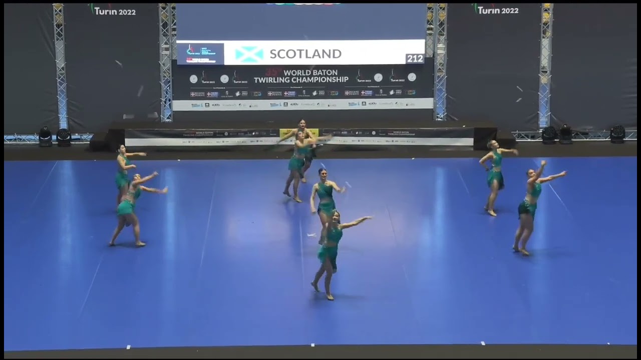 Team Scotland Semifinals World Baton Twirling Championship Turin 2022