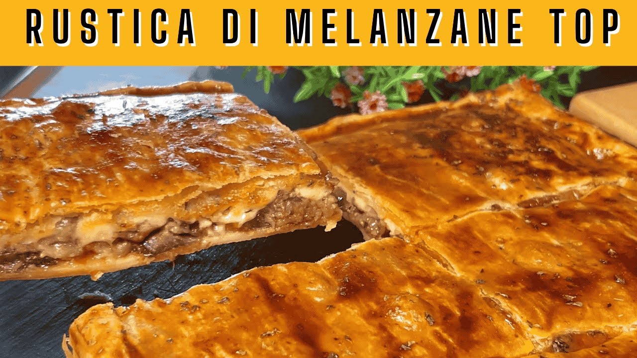 Deliziosa rustica di melanzane e provola, Ricetta Facile! E granella ORIGINALE!