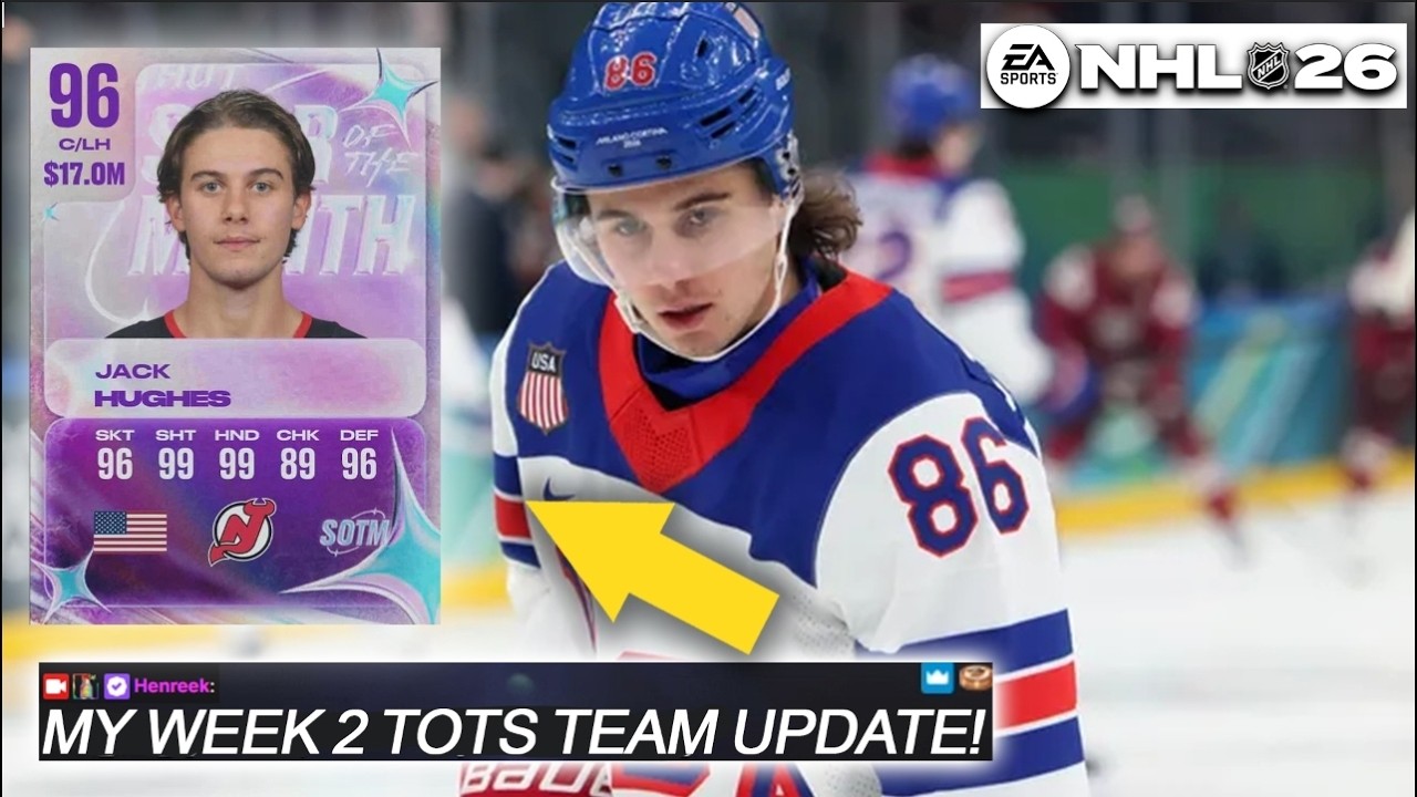 Моё безумное обновление команды TOTS на 2-ю неделю | NHL 26 HUT