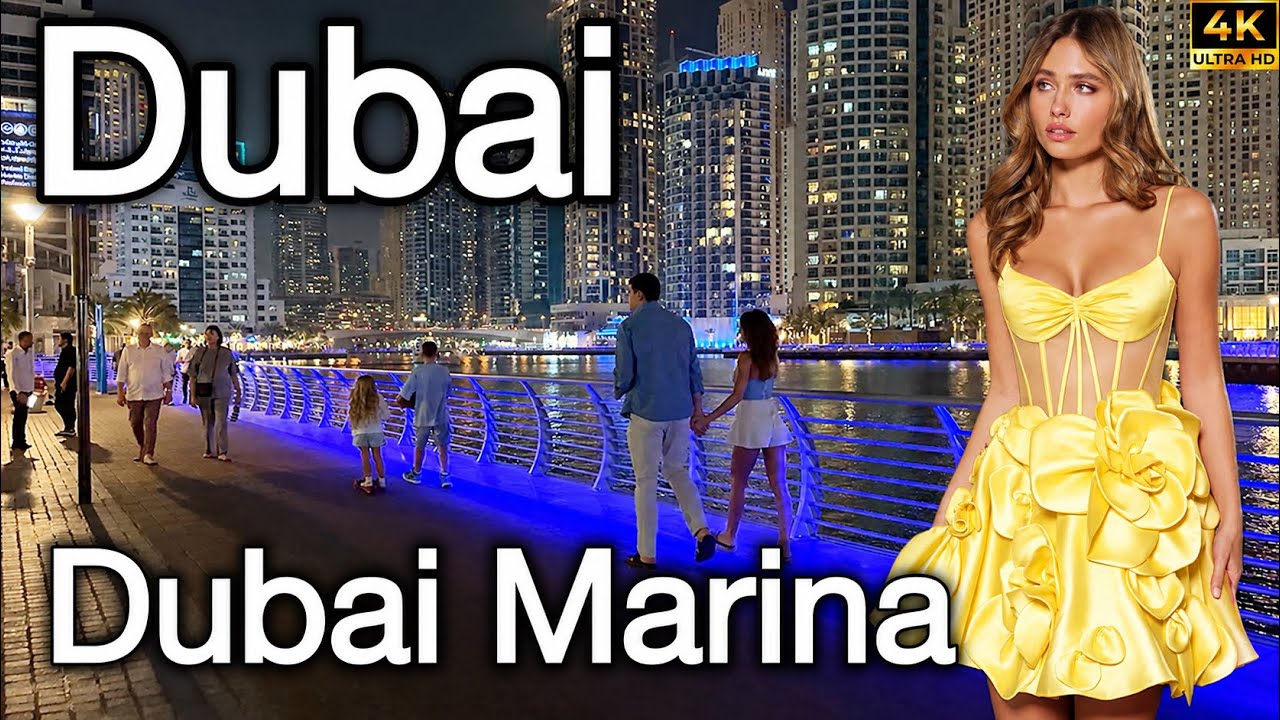 Dubai Marina 🇦🇪 Most Popular Tourist Destination! [ 4K ] Walking Tour