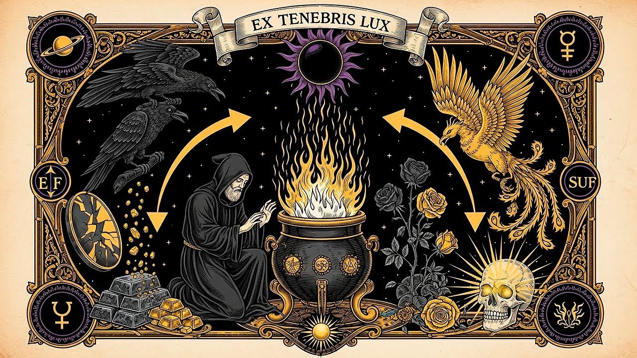 The Shadow's Gold — What Your Darkest Parts Are Trying to Transmute (Jung + Alchemy)