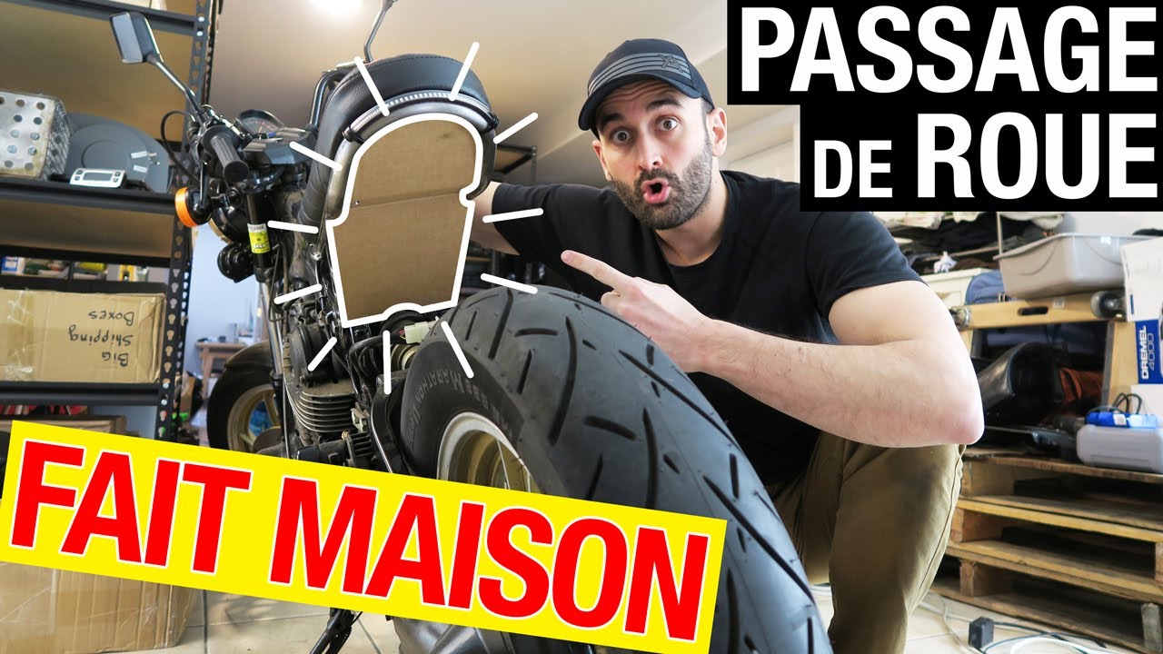 PROJET CAFÉ RACER : Suppression des Pattes de Fixation du Cadre & FABRICATION Passage de Roue