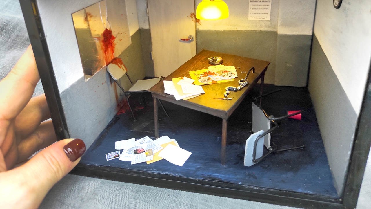 Crime Scene Diorama 🕵️ | DIY Miniature Diorama Set