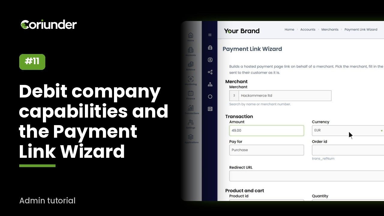 Create a Payment Link in a Few Clicks | Coriunder Payment Link Wizard