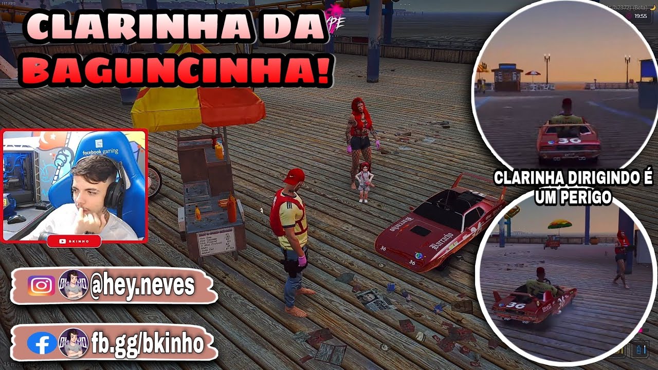 Bkinho CLIPS | O DIA QUE DEU RUIM NO PRESENTE DA CLARINHA! BK TROLA ITÁLIA • GTA RP CIDADE HYPE