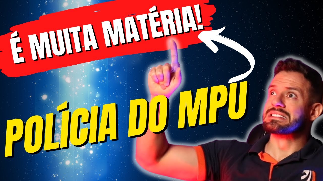 Concurso Polícia MPU: AS MATÉRIAS DO 1º EDITAL POLICIAL DO MINISTÉRIO PÚBLICO