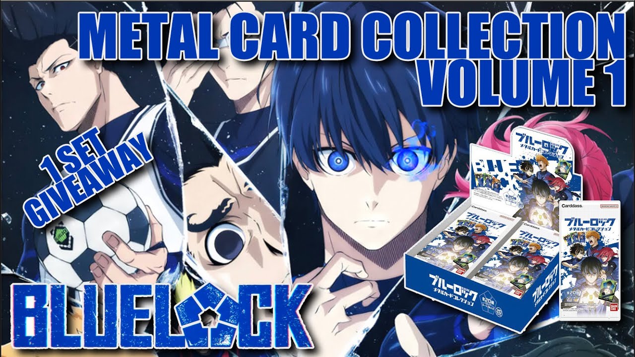 *NEW* BLUE LOCK METAL CARD COLLECTION VOLUME 1 | BANDAI METAL CARD COLLECTION