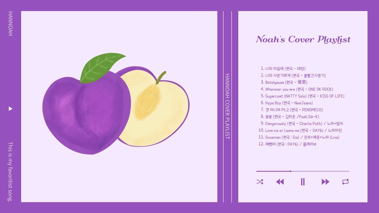 한노아 커버곡 노래모음 🎶 아름다운 꿀성대 플레이브 HAN NOAH🐤💜