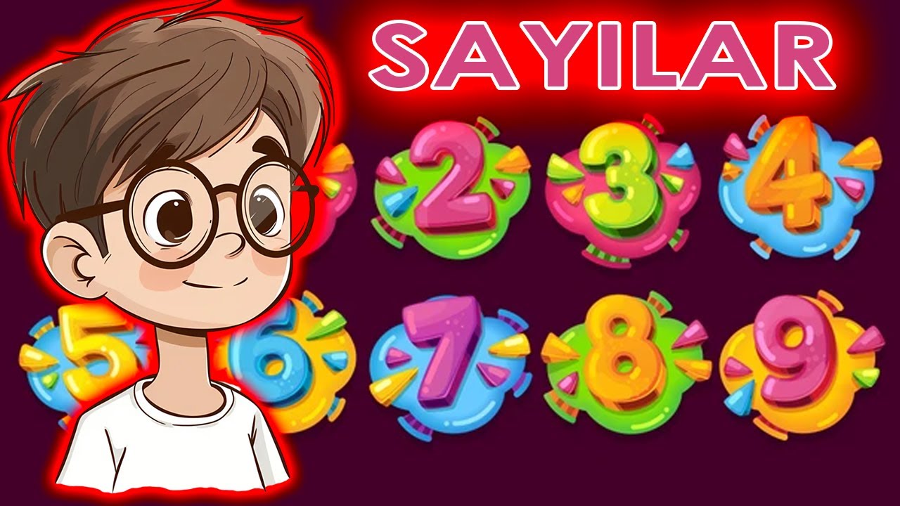 Sayıları tanıtan eğitici video 🔢