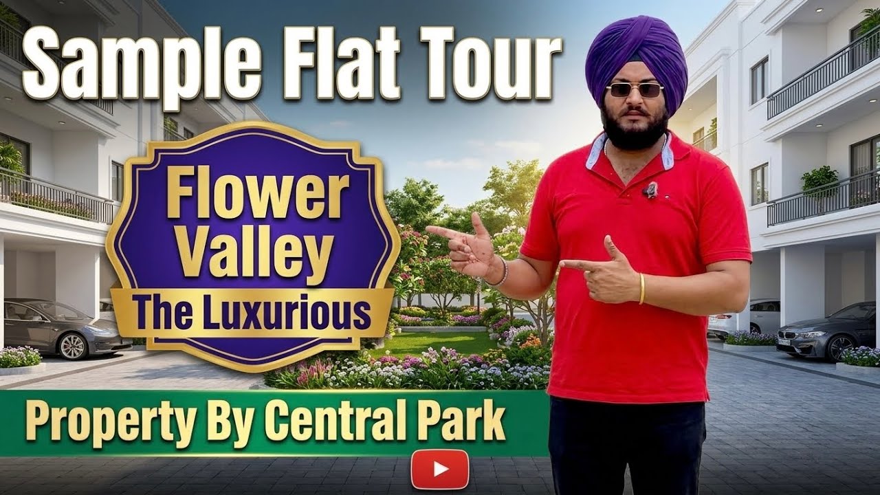 3 and 4 BHK Builder Floor in Central Park Flower Valley Sohna Road | Sample Flats Tour | Best Price 