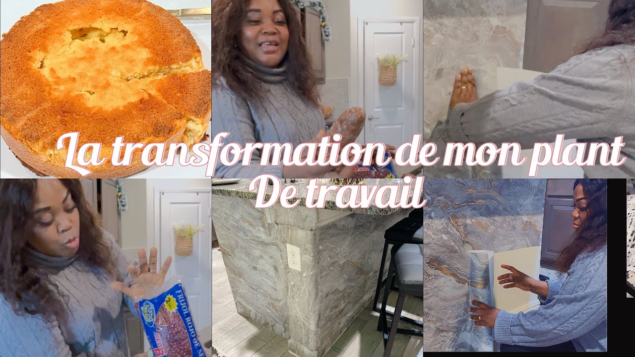 transformation de mom plant de travail/ recette cake 🍰 #motivation #cake #flowers #habacuc #bostra 