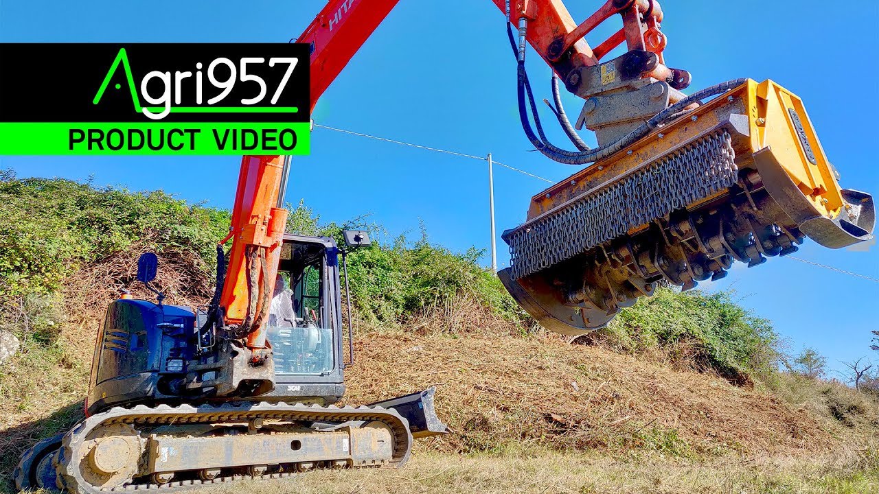 FORESTRY HYDRAULIC MULCHER FEMAC T9 FS105 REV FOR EXCAVATORS | TRINCIA FORESTALE IDRAULICA