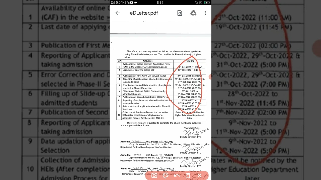 +3 2nd phase online form apply date odisha 2022 || +3 2nd phase admission date 2022